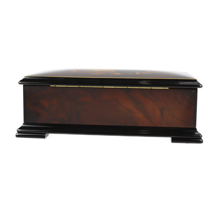 美品 REUGE リュージュ オルゴール 72弁 3曲 輸入雑貨 AXA.72.5650.000.0088 ウッド ブラウン系 ゴールド金具 Polonaise Tristesse Impromptu ポーランドの悲しみの即興曲 F.Chopin ショパン