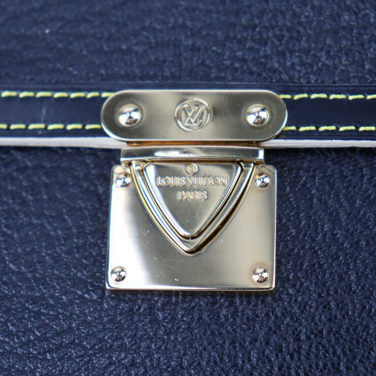 美品 LOUIS VUITTON ルイ ヴィトン アンセパラーブルGM スハリ 長財布 M91940 レザー ブラック ゴールド金具