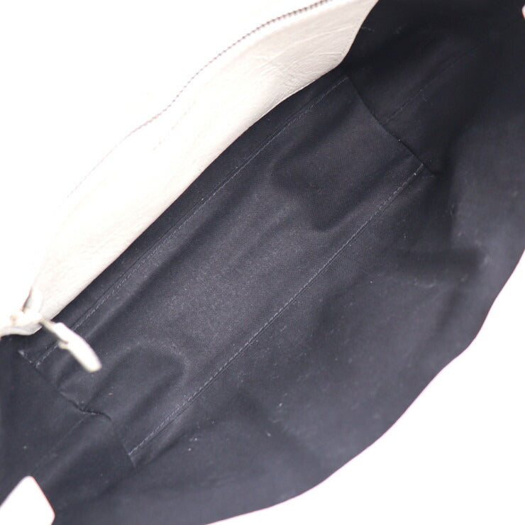 BALENCIAGA バレンシアガ バルベス スモール ハンドバッグ 671404 ムートン レザー ホワイト 2WAY