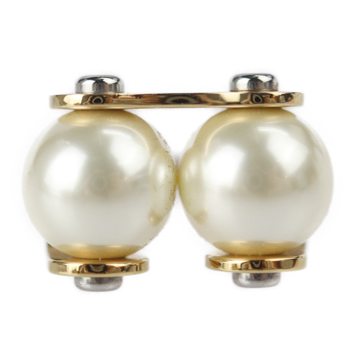 美品 LOUIS VUITTON ルイ ヴィトン LV スピーディ パール リング リング・指輪 M68068 表記サイズ S メタル フェイクパール ゴールド シルバー 約9号 アクセサリー 小物 ビトン