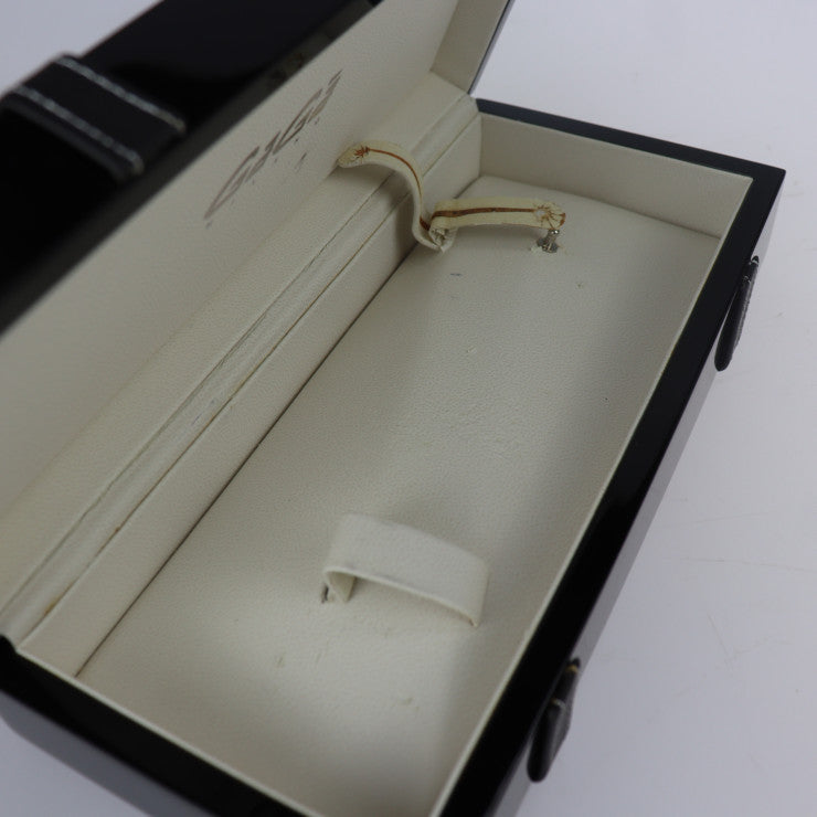 超美品 Gaga Milano ガガミラノ マヌアーレ48 腕時計 5012.04S ステンレススチール レザー ブラック ブラウン 裏スケ 手巻き