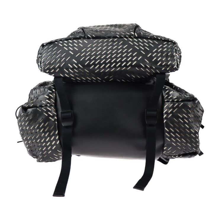 美品 BOTTEGAVENETA ボッテガヴェネタ PERFORATED BACKPACK リュック・デイパック 580351 カーフレザー ブラック パンチング