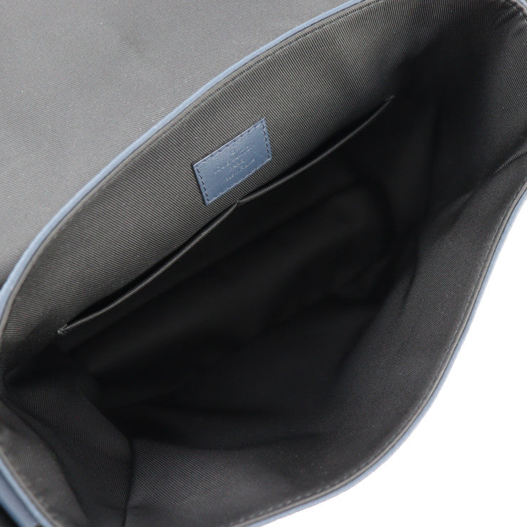 超美品 LOUIS VUITTON ルイ ヴィトン クリストファー メッセンジャー ショルダーバッグ M58475 トリヨンレザー ブルーマリーヌ ブラック金具 ビトン