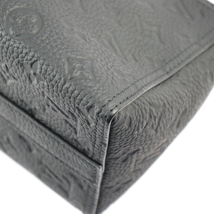 超美品 LOUIS VUITTON ルイ ヴィトン トリアングル メッセンジャー モノグラムアンプラント ショルダーバッグ M55878 レザー ノワール ブラック ビトン