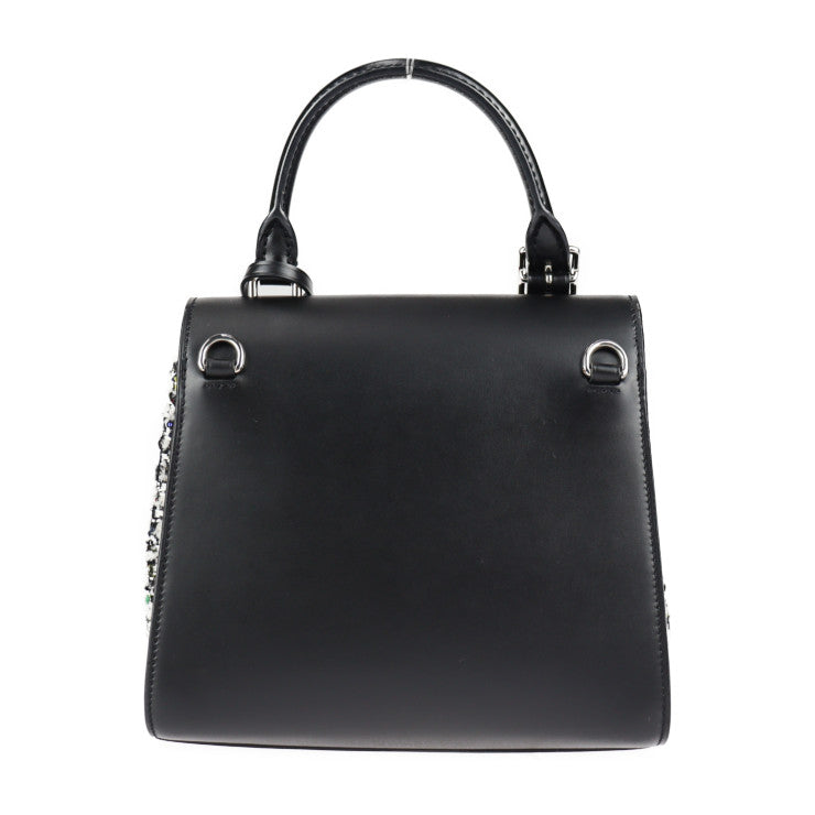 美品 LOUIS VUITTON ルイ ヴィトン LVアーク ハンドバッグ M55501 レザー ツイード ブラック マルチカラー シルバー金具 2WAY ショルダーバッグ