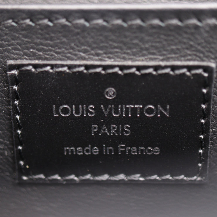 美品 LOUIS VUITTON ルイ ヴィトン LVアーク ハンドバッグ M55501 レザー ツイード ブラック マルチカラー シルバー金具 2WAY ショルダーバッグ