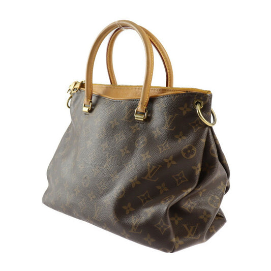 LOUIS VUITTON ルイ ヴィトン モノグラム パラス モノグラム ハンドバッグ M40929 PVC レザー ブラウン ゴールド金具 2WAY ショルダーバッグ ビトン