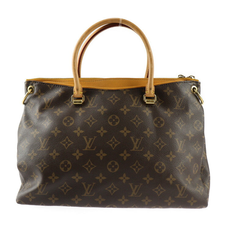 LOUIS VUITTON ルイ ヴィトン モノグラム パラス モノグラム ハンドバッグ M40929 PVC レザー ブラウン ゴールド金具 2WAY ショルダーバッグ ビトン