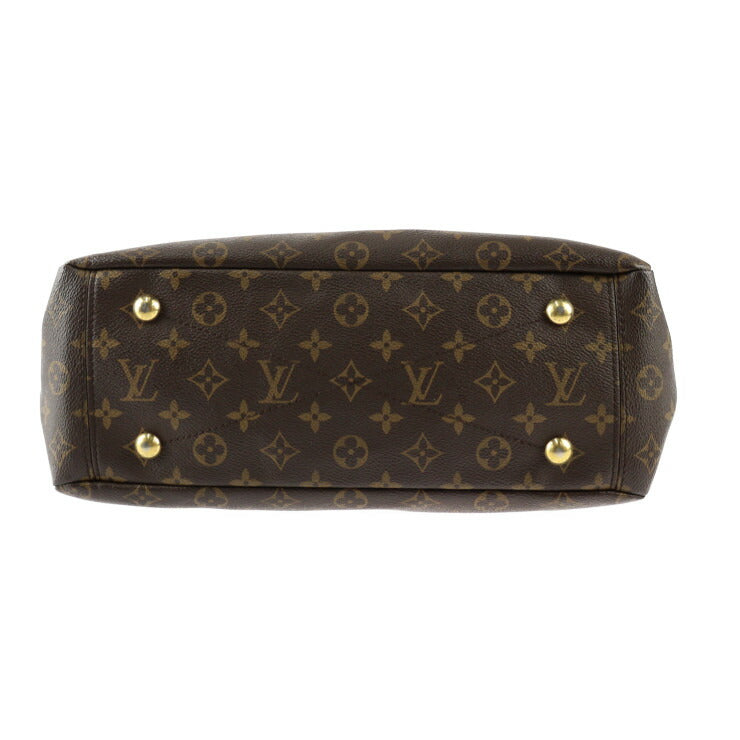 LOUIS VUITTON ルイ ヴィトン モノグラム パラス モノグラム ハンドバッグ M40929 PVC レザー ブラウン ゴールド金具 2WAY ショルダーバッグ ビトン