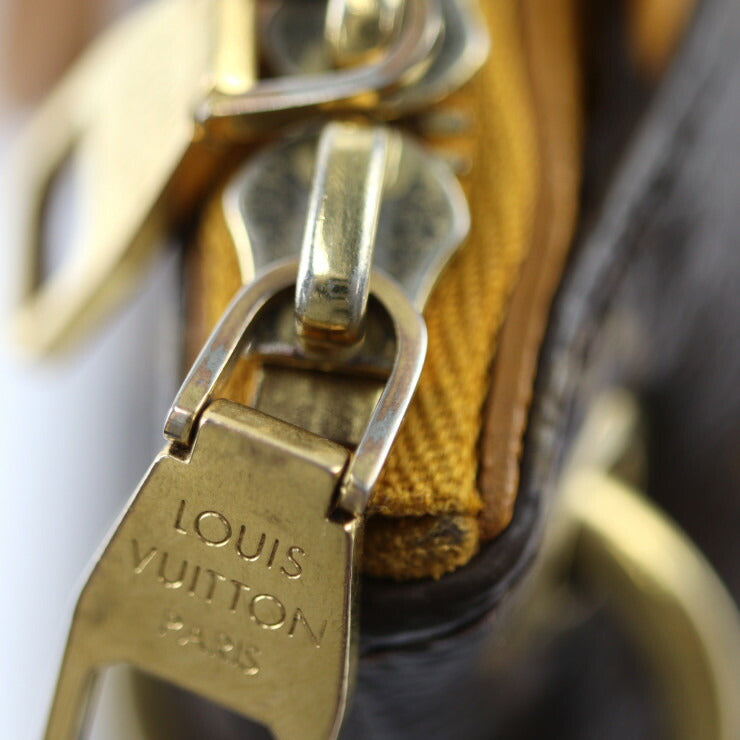 LOUIS VUITTON ルイ ヴィトン モノグラム パラス モノグラム ハンドバッグ M40929 PVC レザー ブラウン ゴールド金具 2WAY ショルダーバッグ ビトン