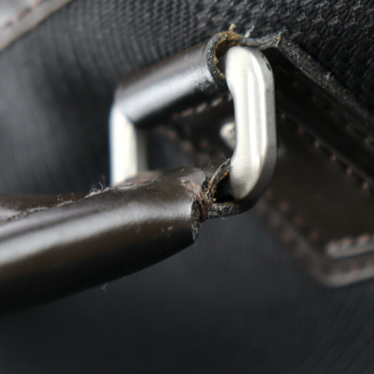 LOUIS VUITTON ルイ ヴィトン クガール ダミエジェアン トートバッグ M93085 キャンバス レザー ブラック ブラウン シルバー金具 ハンドバック