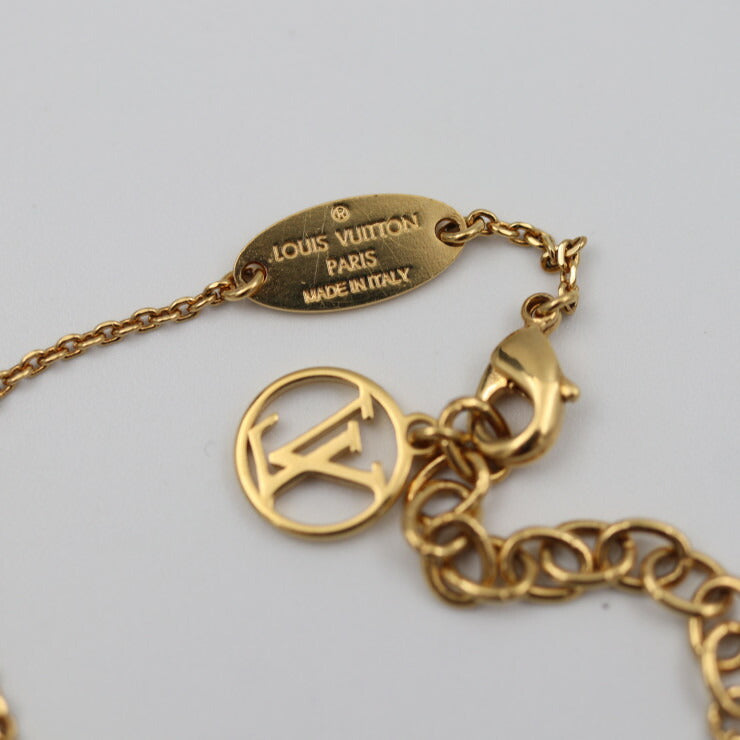 美品 LOUIS VUITTON ルイ ヴィトン LV&ME LOVE ブレスレット M62844 メタル ゴールド ビトン