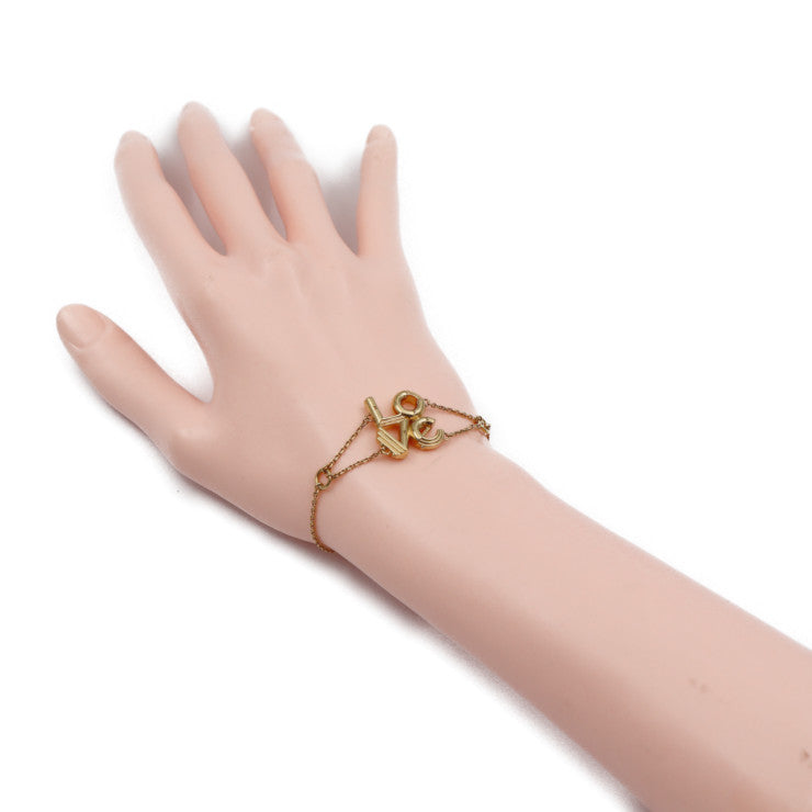 美品 LOUIS VUITTON ルイ ヴィトン LV&ME LOVE ブレスレット M62844 メタル ゴールド ビトン