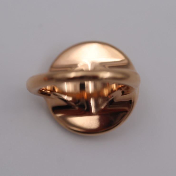 超美品 HERMES エルメス コリエドシアン スカーフリング H602149S 00 メタル ローズゴールド スタッズ スカーフ留め