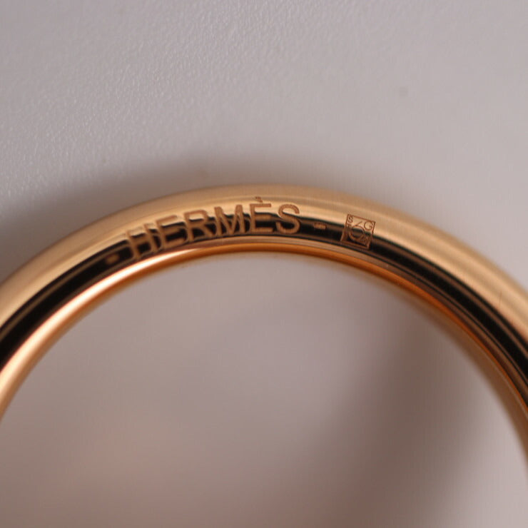 超美品 HERMES エルメス コリエドシアン スカーフリング H602149S 00 メタル ローズゴールド スタッズ スカーフ留め