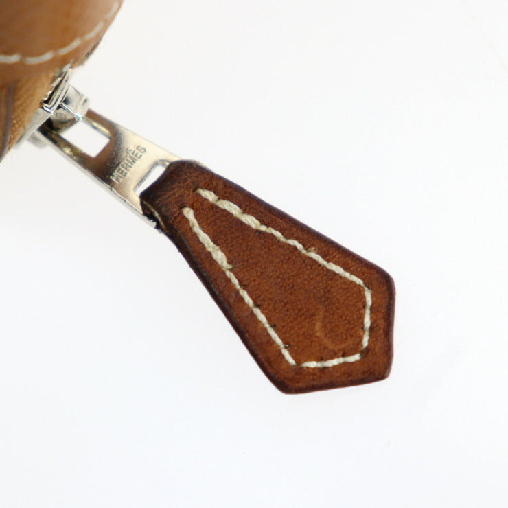 超美品 HERMES エルメス アザップロング シルクイン 長財布 - ヴォーエプソン ゴールド ブラウン系 シルバー金具 ラウンドファスナー C刻印