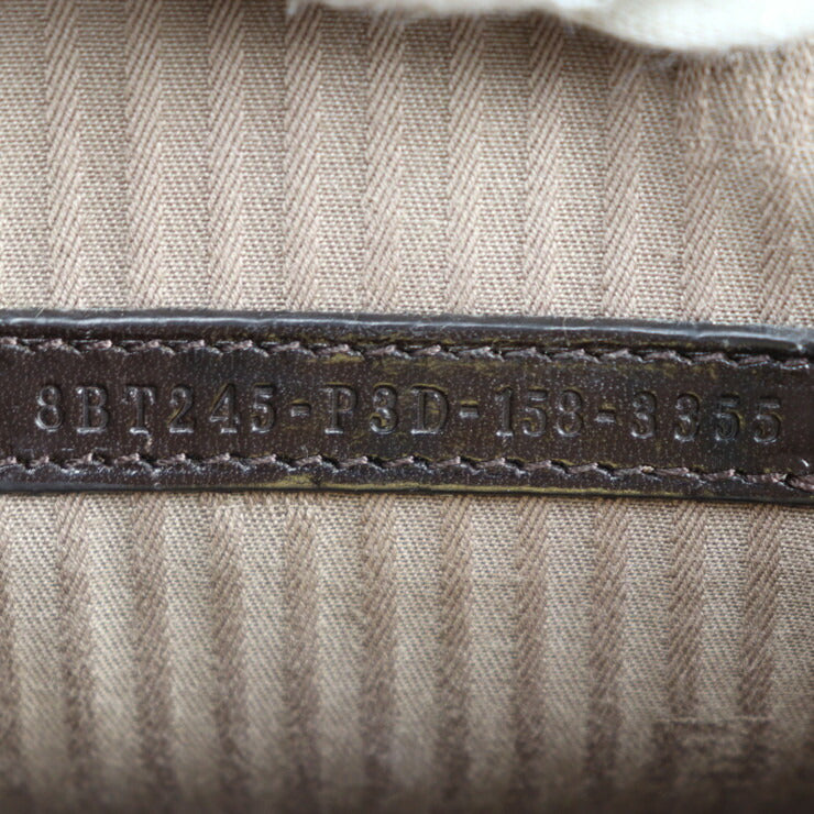 FENDI フェンディ デミ ジュール ピッコラ ハンドバッグ 8BT245 レザー ブラウン系 ゴールド金具 2WAY ショルダーバッグ