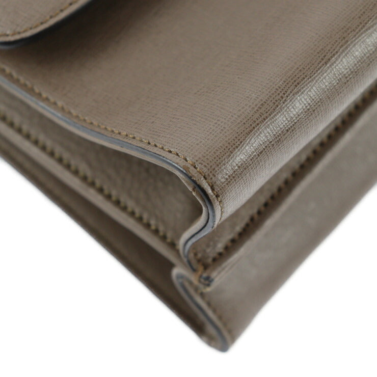 FENDI フェンディ デミ ジュール ピッコラ ハンドバッグ 8BT245 レザー ブラウン系 ゴールド金具 2WAY ショルダーバッグ