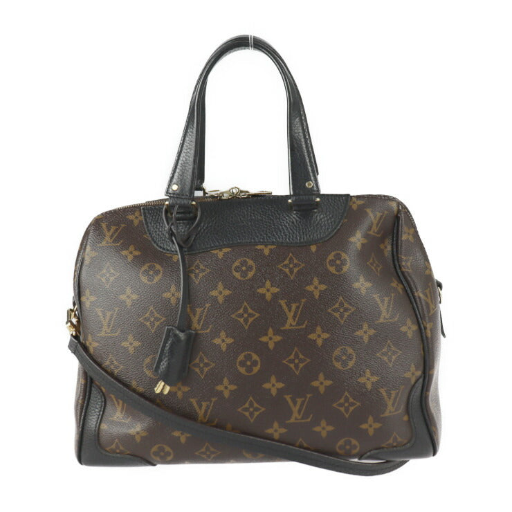 LOUIS VUITTON ルイ ヴィトン レティーロ モノグラム ハンドバッグ M50058 PVC レザー ブラウン ブラック ゴールド金具 2WAY ショルダーバッグ ボストンバッグ ビトン