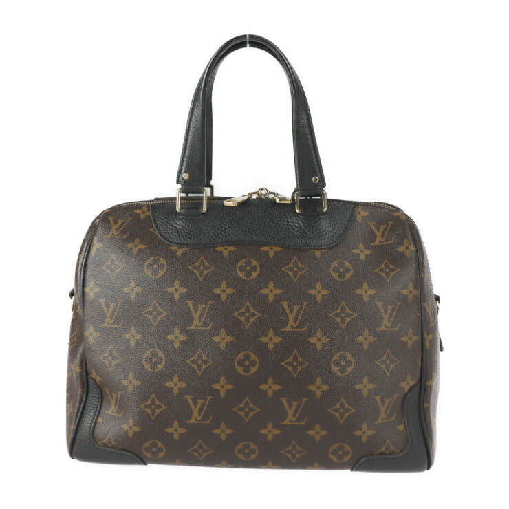LOUIS VUITTON ルイ ヴィトン レティーロ モノグラム ハンドバッグ M50058 PVC レザー ブラウン ブラック ゴールド金具 2WAY ショルダーバッグ ボストンバッグ ビトン