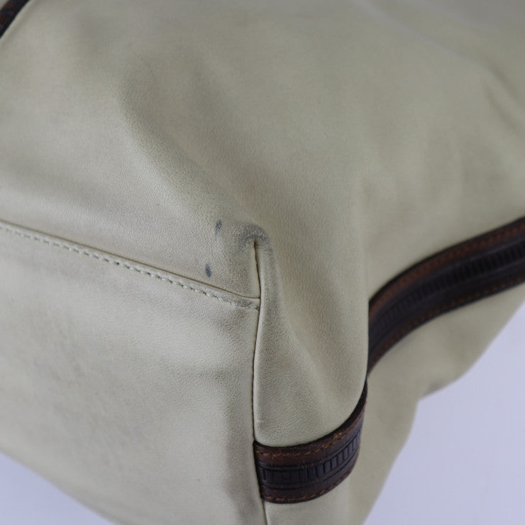 BOTTEGAVENETA ボッテガヴェネタ バッグ ハンドバッグ 162208 レザー ライトベージュ系 ゴールド金具 トートバッグ