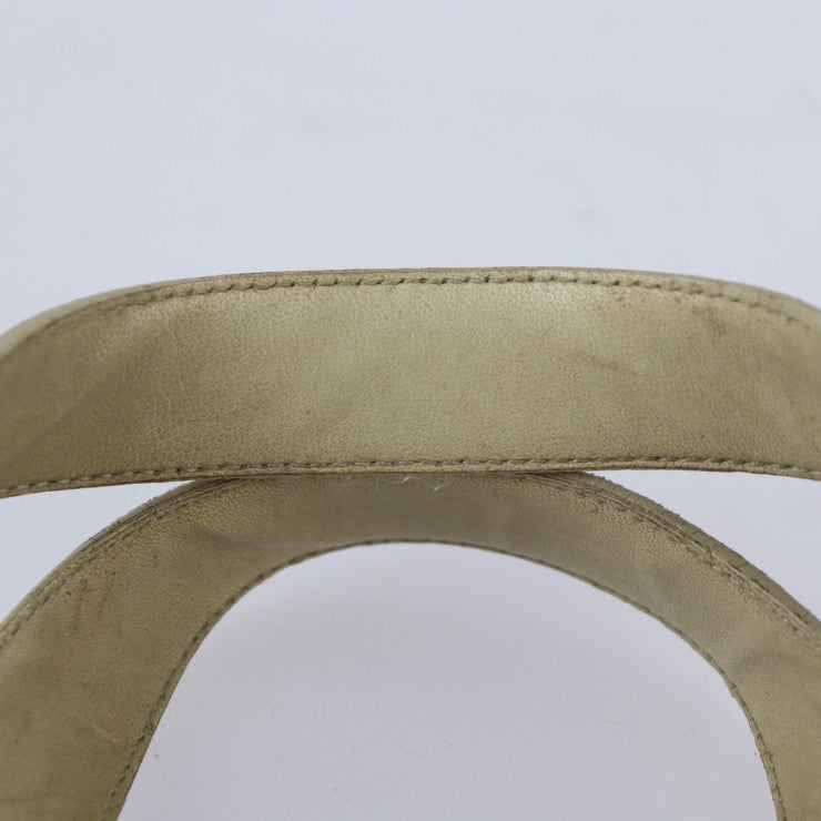 BOTTEGAVENETA ボッテガヴェネタ バッグ ハンドバッグ 162208 レザー ライトベージュ系 ゴールド金具 トートバッグ