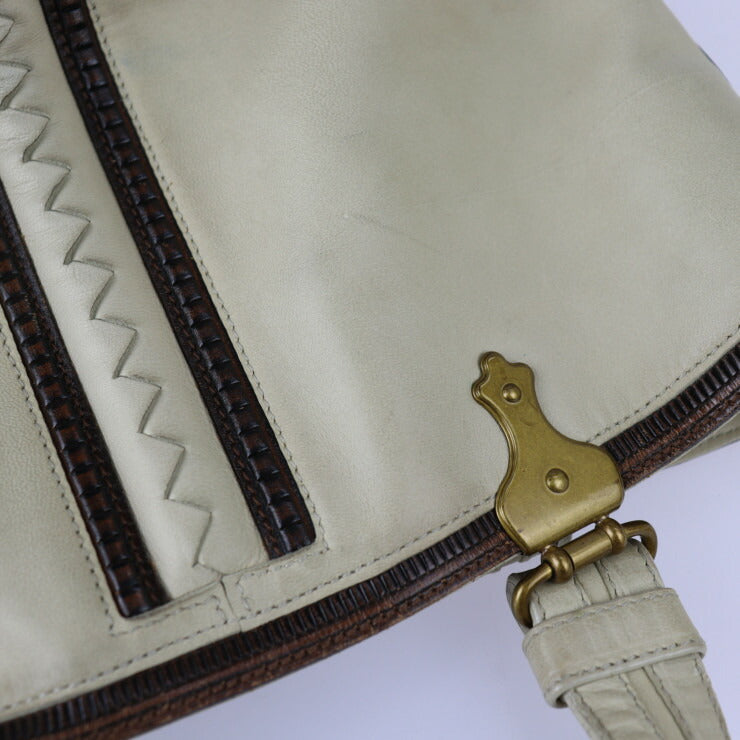 BOTTEGAVENETA ボッテガヴェネタ バッグ ハンドバッグ 162208 レザー ライトベージュ系 ゴールド金具 トートバッグ