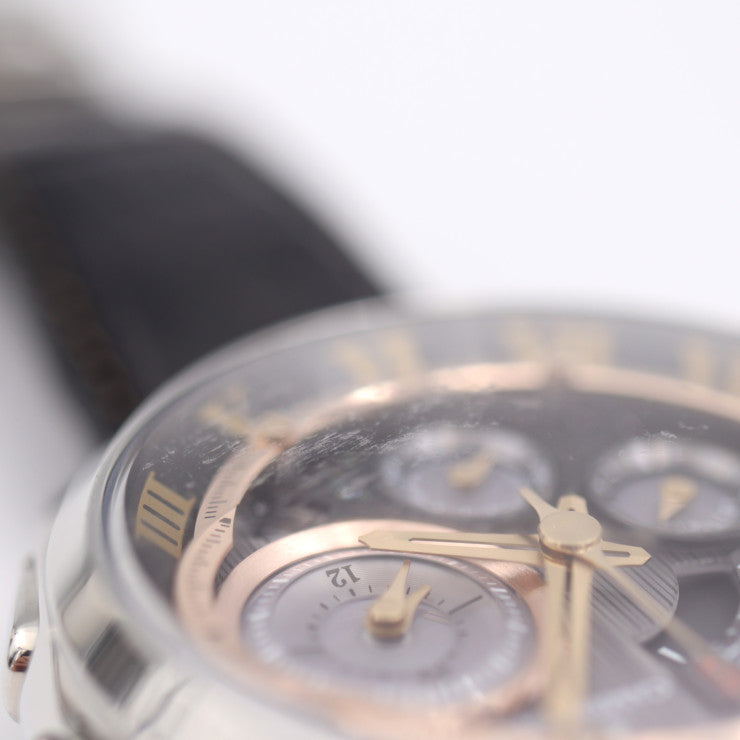 美品 CITIZEN シチズン 魂耀 グランドコンプリケーション カンパノラ 腕時計 BZ0030-16F ステンレススチール クロコダイル シルバー ブラック 漆モデル 天地開闢 ソーラー クロノグラフ G910-T020321