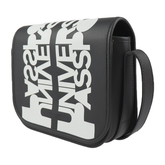 超美品 BURBERRY バーバリー ユニバーサル パスポート ショルダーバッグ 8051828 レザー ブラック ホワイト メッセンジャー クロスボディ