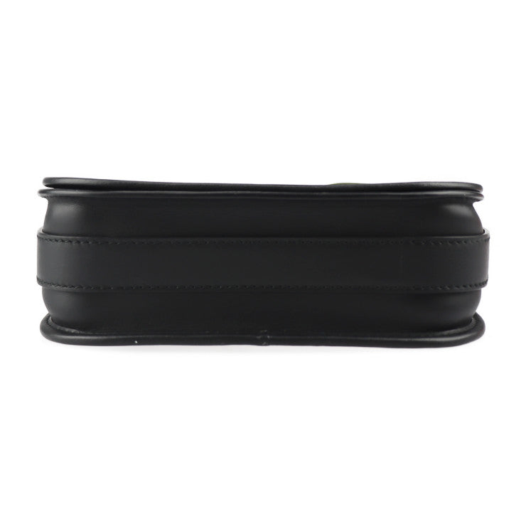 超美品 BURBERRY バーバリー ユニバーサル パスポート ショルダーバッグ 8051828 レザー ブラック ホワイト メッセンジャー クロスボディ