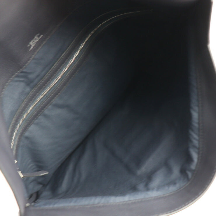 HERMES エルメス シティスライド クラッチバッグ - トリヨンクリストバル ブラック パープル系 シルバー金具 セカンドバッグ D刻印