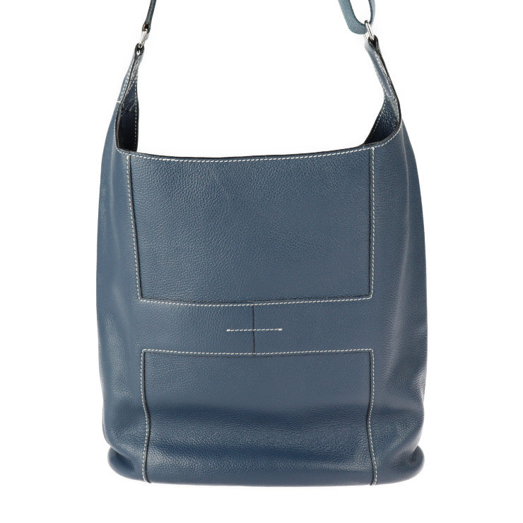 HERMES エルメス グッドニュース GM ショルダーバッグ トリヨンクレマンス ブルードプリュス ネイビー系 シルバー金具 □L刻印