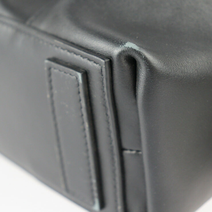 美品 GIVENCHY ジバンシィ アンティゴナ ソフト ミディアム ハンドバッグ レザー ブラック ホワイト シルバー金具 2WAY ショルダーバッグ トートバッグ