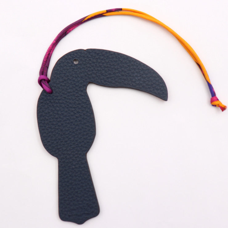 新品未使用展示品 HERMES エルメス プティアッシュ その他小物 ヴォーエプソン トゴ オレンジ系 ネイビー系 オオハシ バッグチャーム