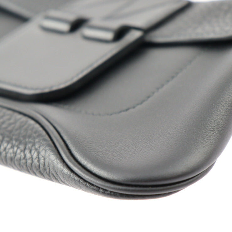 新古未使用展示品 HERMES エルメス ヴィルヴォルト 21 クラッチバッグ トリヨンクレマンス ヴォースイフト ブラック ポーチ T刻印