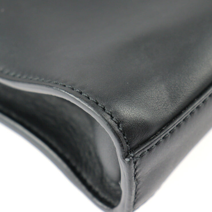 FENDI フェンディ ピーカブー フィット セレリア ビジネスバッグ 7VA406 レザー ブラック シルバー金具 バグズアイ モンスター 2WAY ブリーフケース ショルダーバッグ