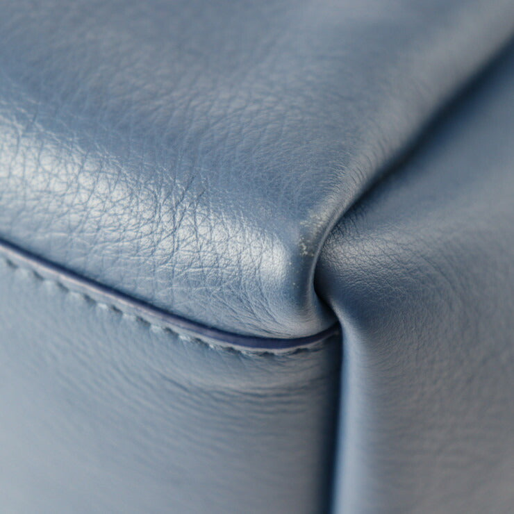 美品 BALENCIAGA バレンシアガ エブリデイトート S トートバッグ 475199 レザー ブルー ショルダートート