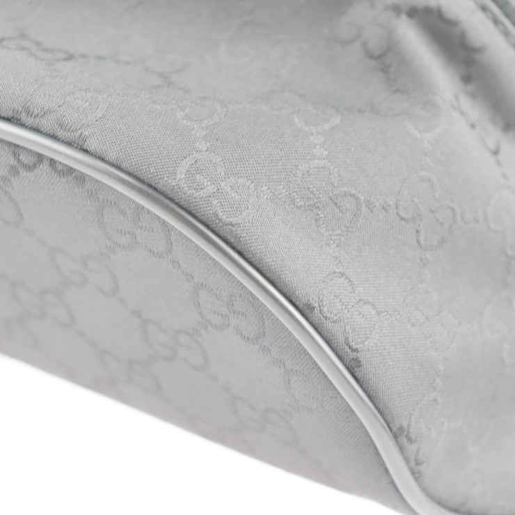 超美品 GUCCI グッチ GGナイロン ウエストバッグ 449182 レザー ナイロン ブラック シルバー金具 ボディバッグ ヒップバッグ