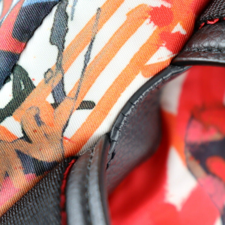 Christian Louboutin クリスチャンルブタン BACKLOUBI SMALL バックルビ スモール リュック・デイパック 1195152 ナイロン レザー マルチカラー シルバー金具 バックパック スタッズ