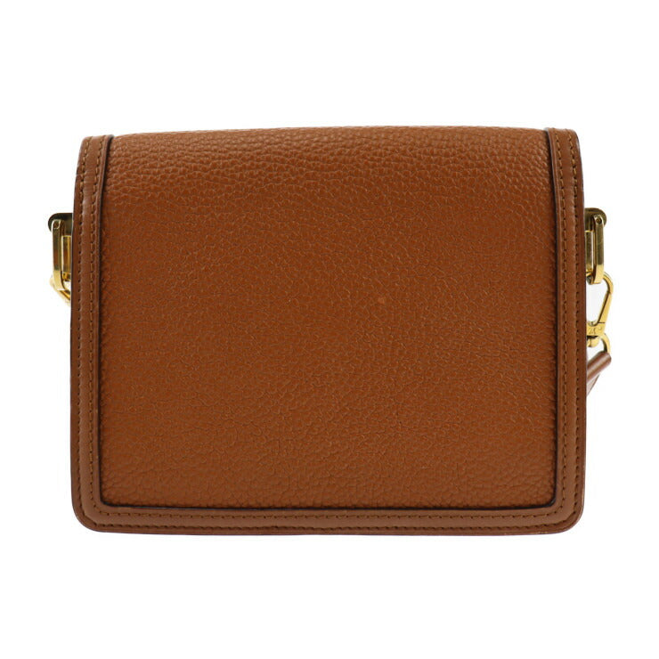 LOUIS VUITTON ルイ ヴィトン ドーフィーヌMINI ショルダーバッグ M53805 トリヨンレザー ブラウン ピンク ゴールド金具 サークルロゴ