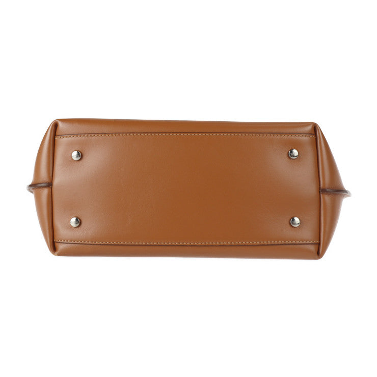 美品 TOD’S トッズ タスカ トートバッグ レザー ブラウン オレンジ ベージュ ショルダーバッグ