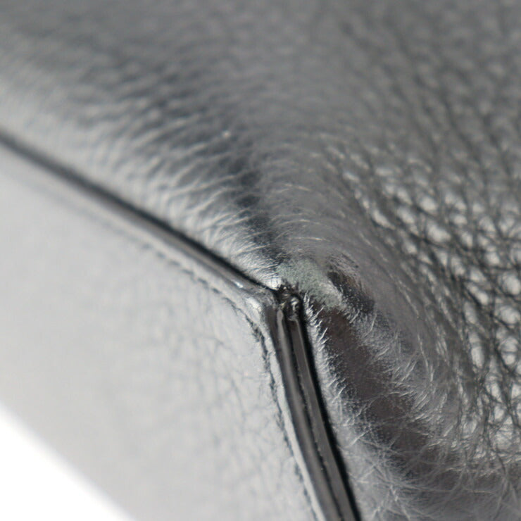 FENDI フェンディ バイザウェイ セレリア ビジネスバッグ 7VA458 レザー ブラック ブルー系 イエロー系 シルバー金具 2WAY ショルダーバッグ