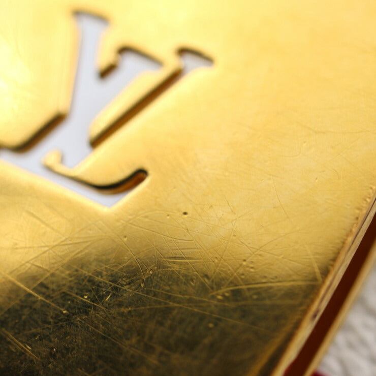 LOUIS VUITTON ルイ ヴィトン サンチュール LVカット モノグラムマルチカラー ベルト M9682W 表記サイズ 80/32 PVC レザー ブロン マルチカラー ゴールド金具 リバーシブル ビトン