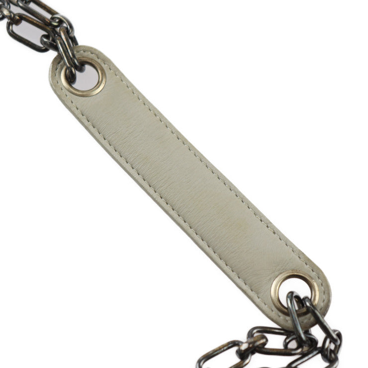 LOUIS VUITTON ルイ ヴィトン マッケンナ モノグラムシャイン ハンドバッグ M92362 キャンバス レザー シルバー ゴールド金具 チェーン ショルダーバッグ