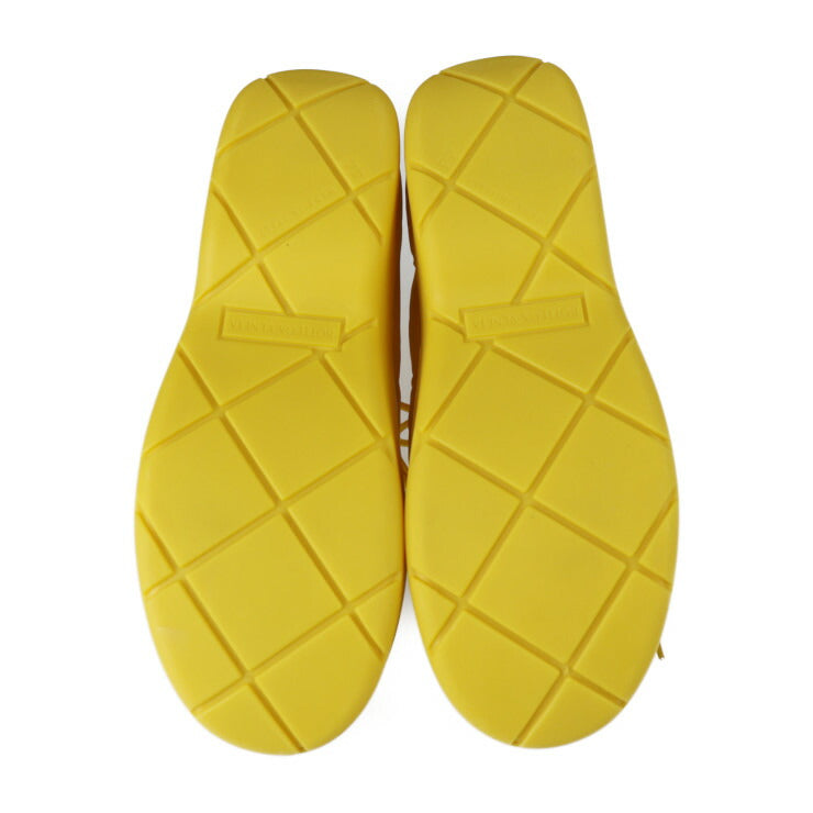新品未使用展示品 BOTTEGAVENETA ボッテガヴェネタ PUDDLE BOMBER パドルボンバー スニーカー 667064 表記サイズ 44 ファブリック ラバー イエロー レースアップ ハイカット 参考サイズ約29cm