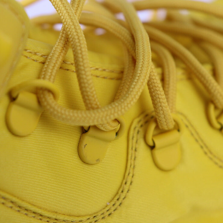 新品未使用展示品 BOTTEGAVENETA ボッテガヴェネタ PUDDLE BOMBER パドルボンバー スニーカー 667064 表記サイズ 44 ファブリック ラバー イエロー レースアップ ハイカット 参考サイズ約29cm