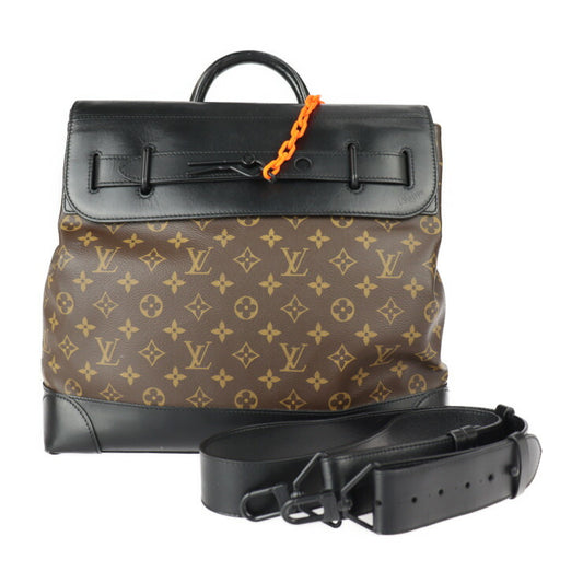 LOUIS VUITTON ルイ ヴィトン スティーマー PM モノグラム ショルダーバッグ M44473 PVC レザー ブラウン ブラック ソーラレイ 2WAY ハンドバッグ ビトン
