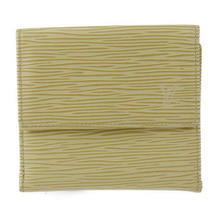 LOUIS VUITTON ルイ ヴィトン ポルトモネ ビエ カルト クレディ 三つ折り財布 M6348A エピレザー ヴァニラ イエロークリーム系 ゴールド金具 Wホック ビトン