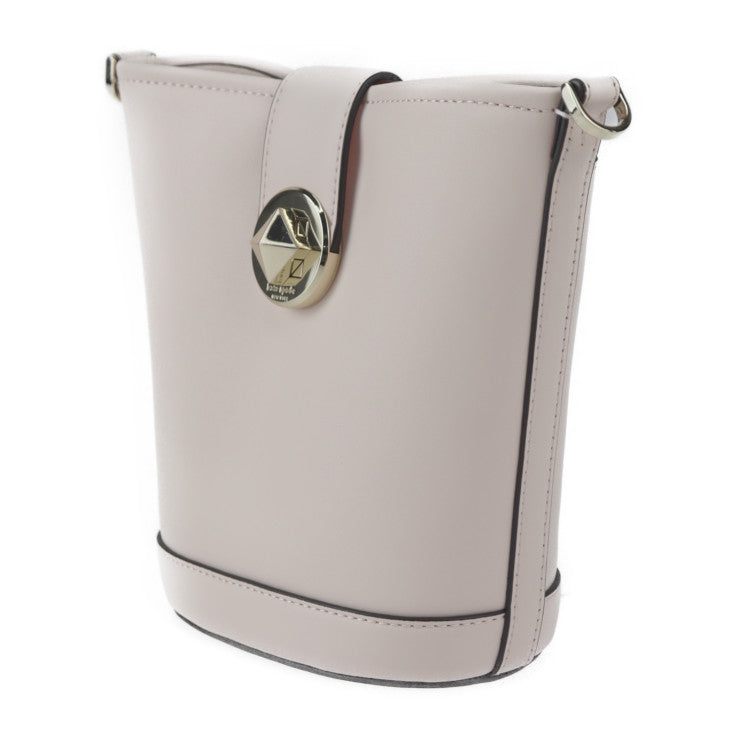 超美品 Kate Spade ケイトスペード オードリー ミニバケット ショルダーバッグ K8103 レザー ライトピンク系 ゴールド金具 ターンロック ポシェット