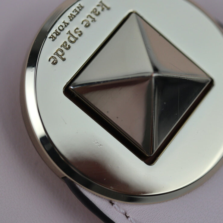 超美品 Kate Spade ケイトスペード オードリー ミニバケット ショルダーバッグ K8103 レザー ライトピンク系 ゴールド金具 ターンロック ポシェット